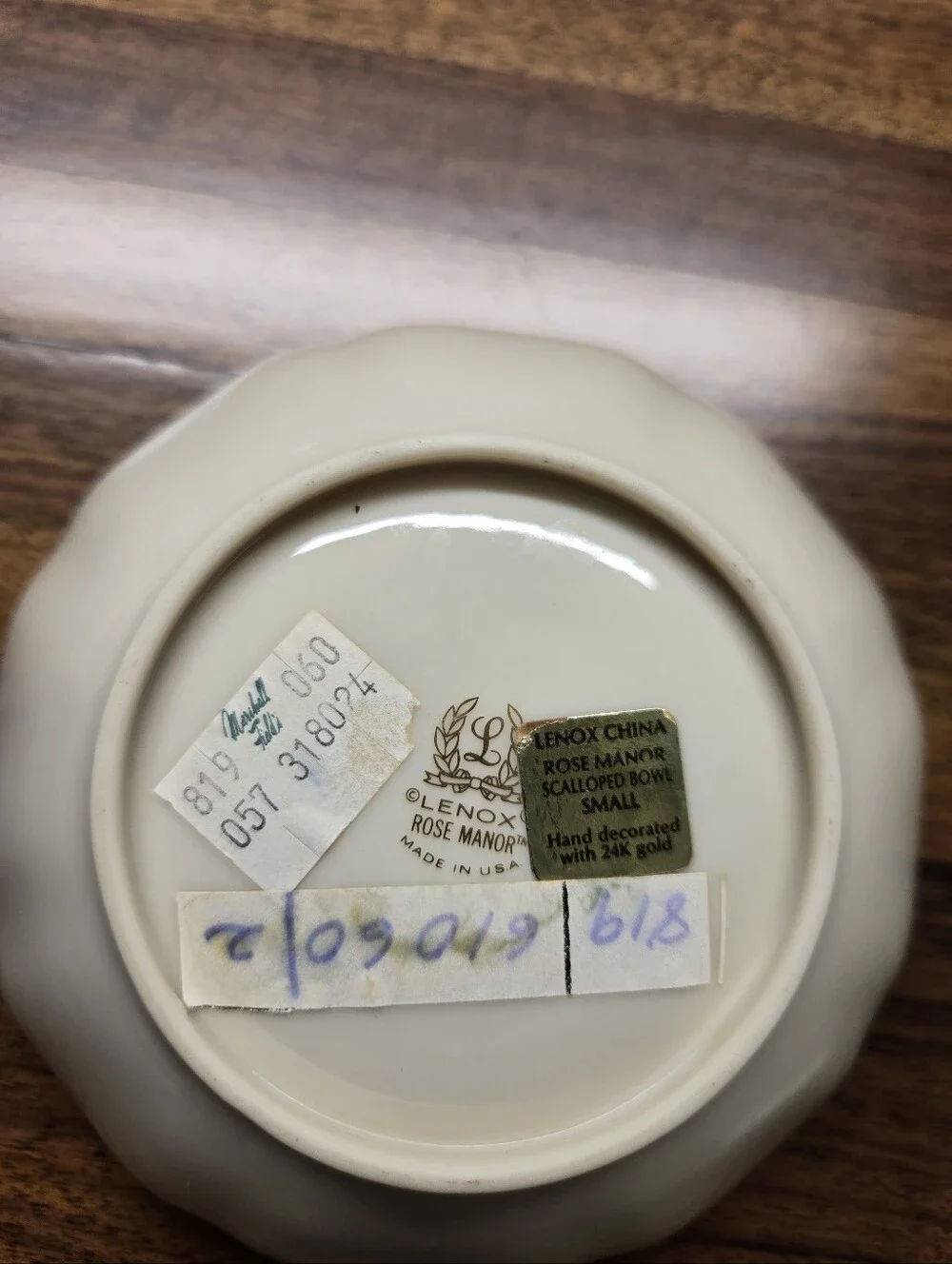 Lenox Rose Manor Scalloped Small Accent Bowl